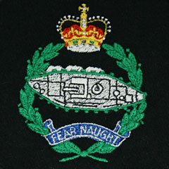Royal Tank Regiment Silk Blazer Badge